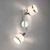 Leuchten-Direkt ACCOR Plafondlamp Zilver, 2-lichts
