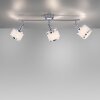 Leuchten-Direkt ACCOR Plafondlamp Zilver, 3-lichts