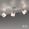 Leuchten-Direkt ACCOR Plafondlamp Zilver, 3-lichts