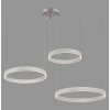 Leuchten-Direkt LILLUTI Hanglamp LED Zilver, 2-lichts, Afstandsbediening