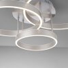 Leuchten-Direkt LILLUTI Plafondlamp LED Zilver, 2-lichts, Afstandsbediening