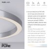 Paul Neuhaus PURE-LINES Plafondlamp LED Zilver, 1-licht, Afstandsbediening