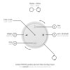 Paul Neuhaus PURE-MOTO-RISE Hanglamp LED Grijs, 3-lichts, Afstandsbediening