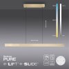 Paul Neuhaus PURE-MOTO-RISE Hanglamp LED Goud, 3-lichts, Afstandsbediening