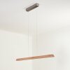Llevallol Hanglamp LED Natuurlijke kleuren, Nikkel mat, 3-lichts