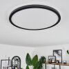 Hooper Plafondpaneel LED Zwart, 1-licht