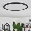 Hooper Plafondpaneel LED Zwart, 1-licht