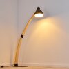 Higashi Staande lamp Hout licht, Zwart, 1-licht