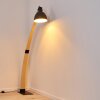 Higashi Staande lamp Hout licht, Zwart, 1-licht