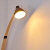 Higashi Staande lamp Hout licht, Zwart, 1-licht