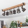 Pehefito Plafondlamp Bruin, Zwart, 6-lichts