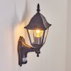 Naofe Buiten muurverlichting Zwart, 1-licht, Bewegingsmelder