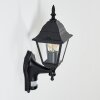 Naofe Buiten muurverlichting Zwart, 1-licht, Bewegingsmelder