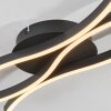 Fuliola Plafondlamp LED Zwart, 1-licht