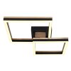 Globo BEATRIX Plafondlamp LED houtlook, Zwart, 1-licht
