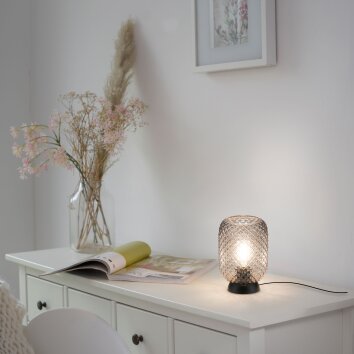 Leuchten Direkt REISHI Tafellamp Zwart, 1-licht