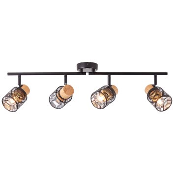 Brilliant Santy Plafondlamp Zwart, 4-lichts