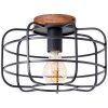 Brilliant Gwen Plafondlamp Hout donker, 1-licht