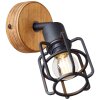 Brilliant Gwen Muurlamp Hout donker, 1-licht