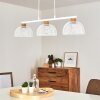 Besancon Hanglamp Bruin, Wit, 3-lichts