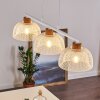 Besancon Hanglamp Bruin, Wit, 3-lichts