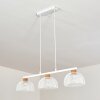Besancon Hanglamp Bruin, Wit, 3-lichts