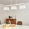 Besancon Hanglamp Bruin, Wit, 3-lichts