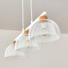 Besancon Hanglamp Bruin, Wit, 3-lichts