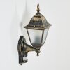 Naofe Buiten muurverlichting Bruin, Goud, 1-licht, Bewegingsmelder