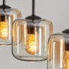 Lauden Hanger Glas 15 cm Amber, Duidelijk, 3-lichts