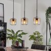Lauden Hanger Glas 15 cm Amber, Duidelijk, 3-lichts