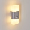 Belerda Buiten muurverlichting LED Grijs, 2-lichts, Bewegingsmelder