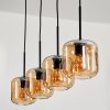 Lauden Hanger Glas 15 cm Amber, 4-lichts