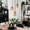 Lauden Hanger Glas 15 cm Amber, 3-lichts