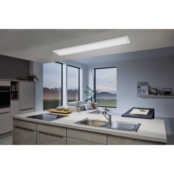 Eglo SALOBRENACW Plafondlamp LED Wit, 1-licht, Afstandsbediening