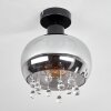 Boudry Plafondlamp Zwart, 1-licht