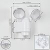 Anyarhwi Buiten muurverlichting LED Wit, 2-lichts, Bewegingsmelder