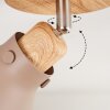 Brunnen Plafondlamp Bruin, houtlook, Taupe, 1-licht