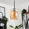 Vevino Hanger Glas 20cm Amber, 1-licht