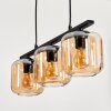 Lauden Hanglamp Glas 15 cm Amber, 3-lichts