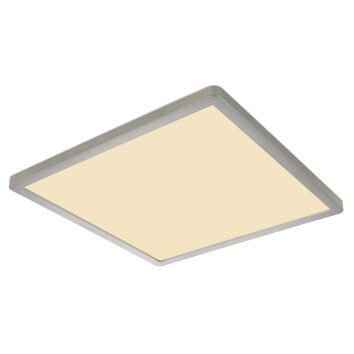 Globo SAPANA Plafondpaneel LED Nikkel mat, Wit, 1-licht
