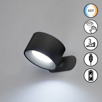 FHL easy Magnetics Muurlamp LED Zwart, 1-licht
