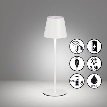 FHL easy Viletto Tafellamp LED Wit, 1-licht