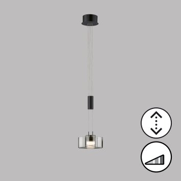 Fischer & Honsel Lavin Hanglamp LED Zwart, 1-licht