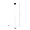 Paul Neuhaus FLUTE Hanglamp LED Zwart, 1-licht