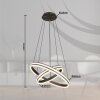 Globo GROUNI Hanger LED Titan, 1-licht, Afstandsbediening