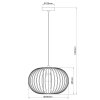 Brilliant Enca Hanglamp Zwart, 1-licht