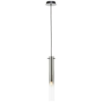 Brilliant Glasini Hanglamp Zwart, 1-licht
