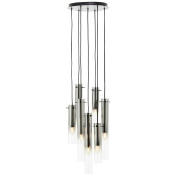 Brilliant Glasini Hanglamp Zwart, 7-lichts
