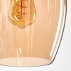 Vevino Hanglamp Glas 20cm Amber, 3-lichts